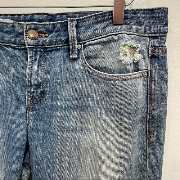 Gap Real Straight Distressed Light Wash Jeans Size 29 Regular Cotton - Picture 11 of 11